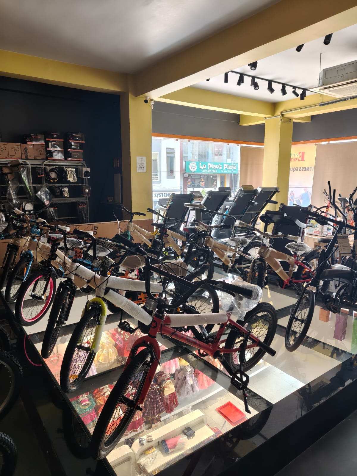 Road Racing bikes display